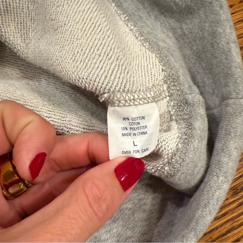 Abercrombie & Fitch Gray Deep V Neck Hoodie, A&F Sweatshirt Y2K - Picture 7 of 9